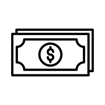 pngtree banknote line icon vector png image 6650593